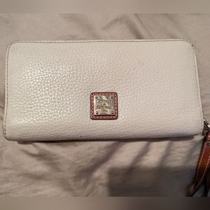 Dooney and Burke zipper wallet with strap